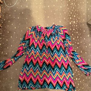 Lilly Pulitzer chevron top XL